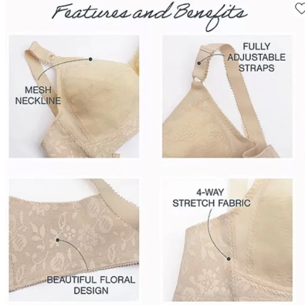 Playtex Women's 18 Hour Sensational Support Beige Bra #20/27 Sz 36C New